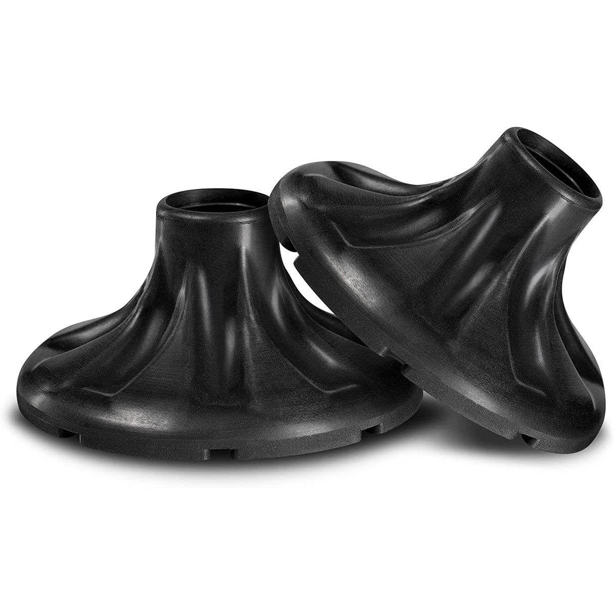 2pcs 7/8" inch Wide Black Cane Rubber Tips