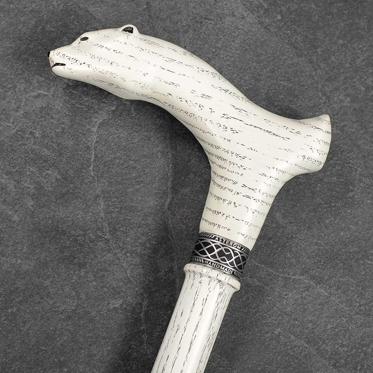 Custom Made Wooden Polar Bear Cane Or Walking Stick