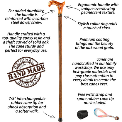 Custom Epoxy Handle With Wooden Walking Stick - Make Your Own Cane