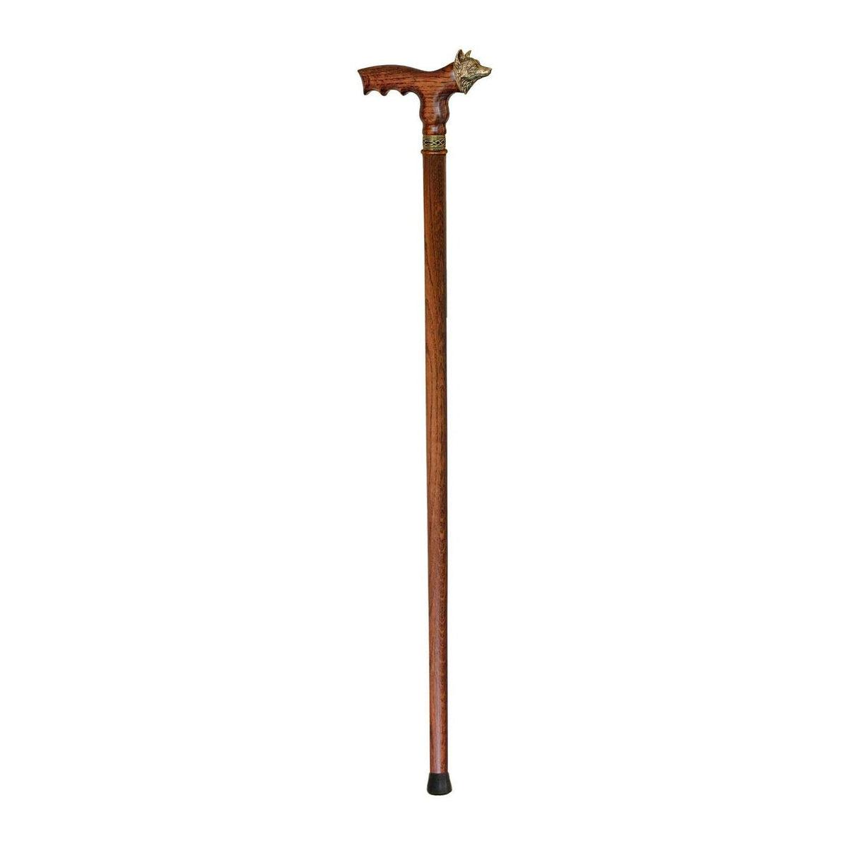 Fashionable Wooden Custom Fox Head Walking Cane or Stick