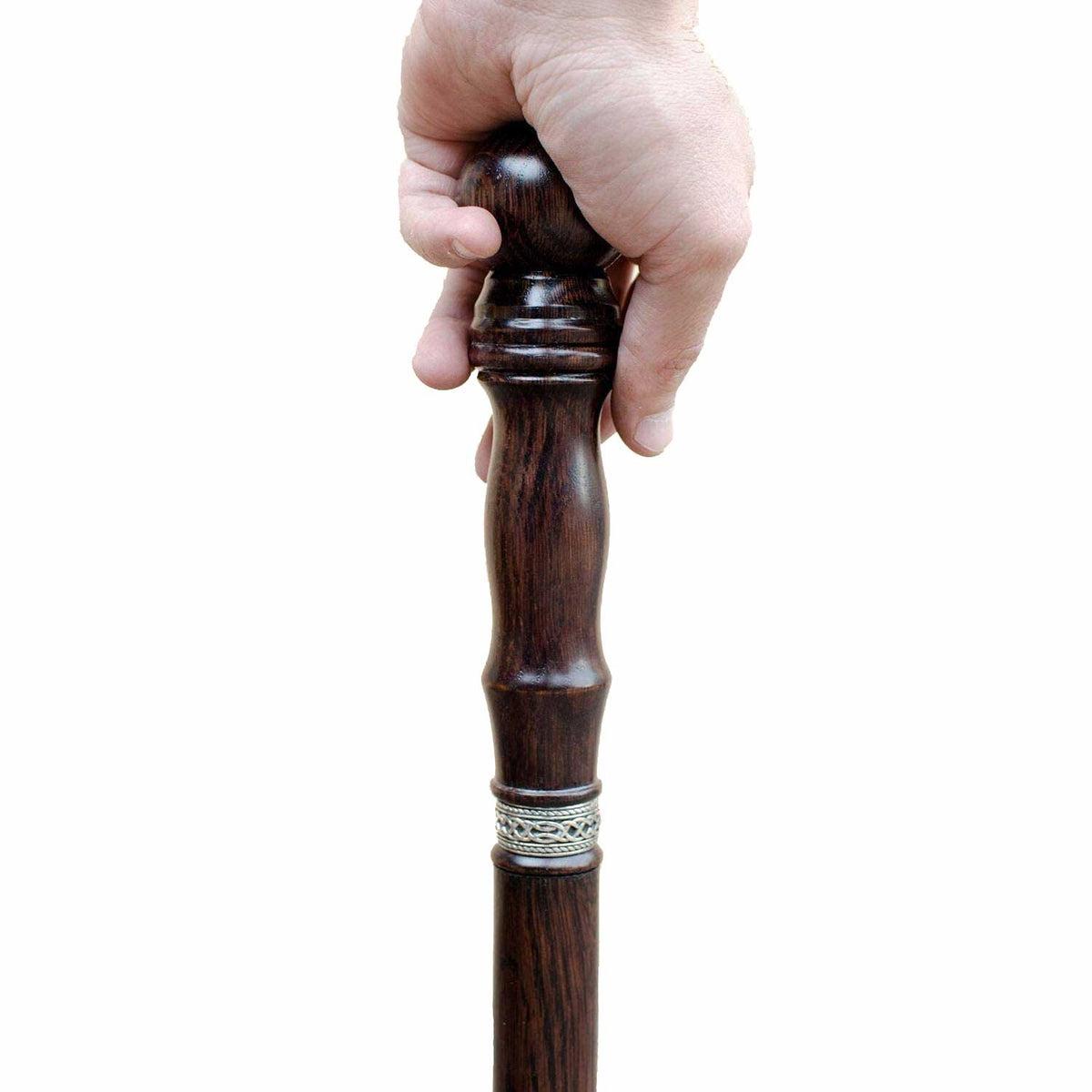 Handmade Wooden Walking Stick for Men - Fancy fashion Solid Oak Wood Cane