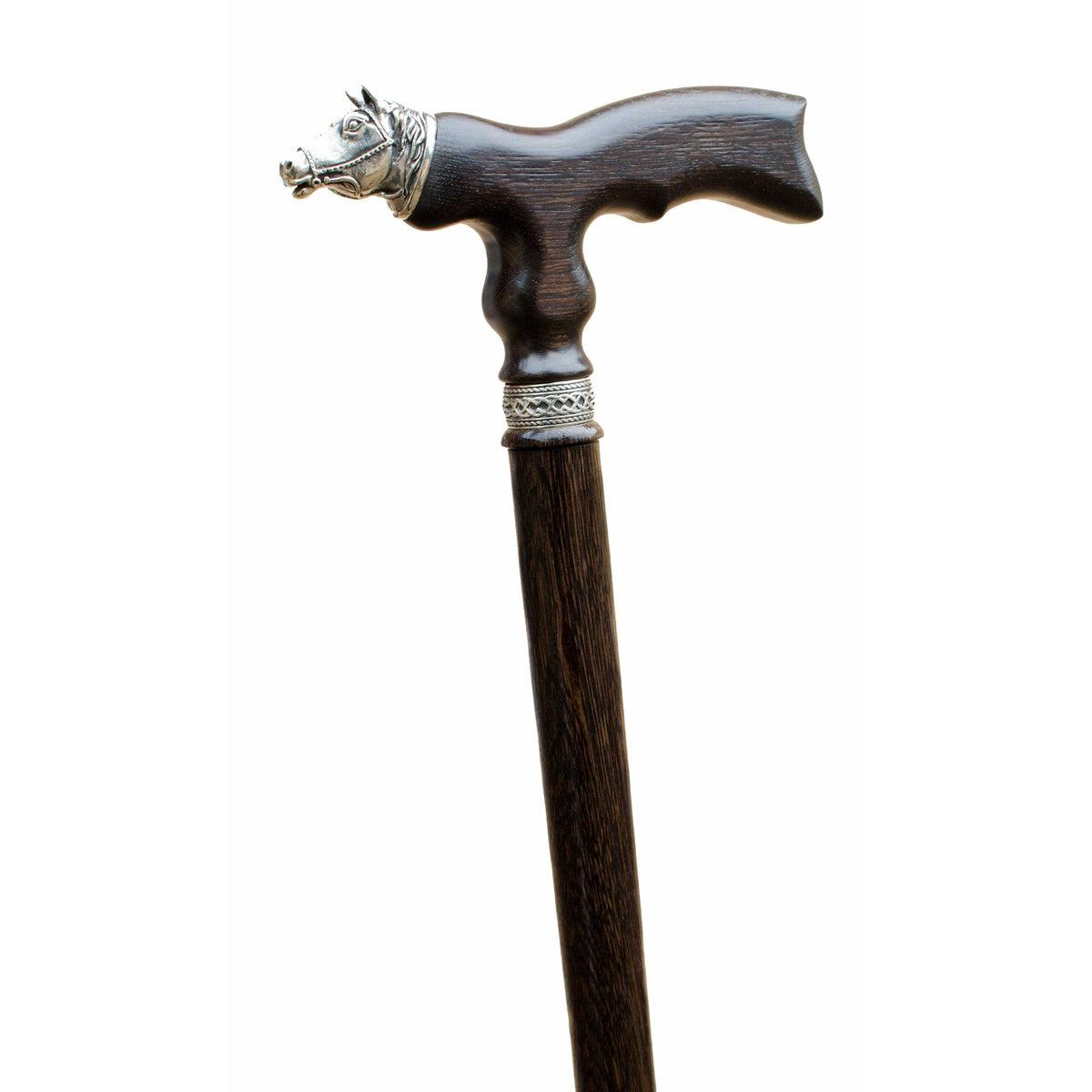 Unique Custom Wooden Horse Cane or Walking Stick